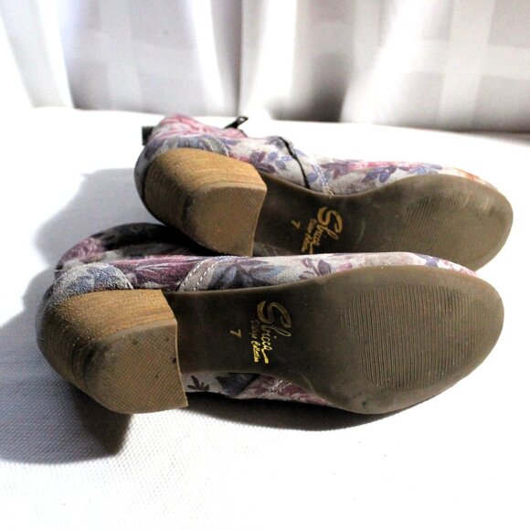 Sbicca Vintage Collection "Petunia" Suede Heeled Ankle Boots, Size 7 - Picture 9 of 10